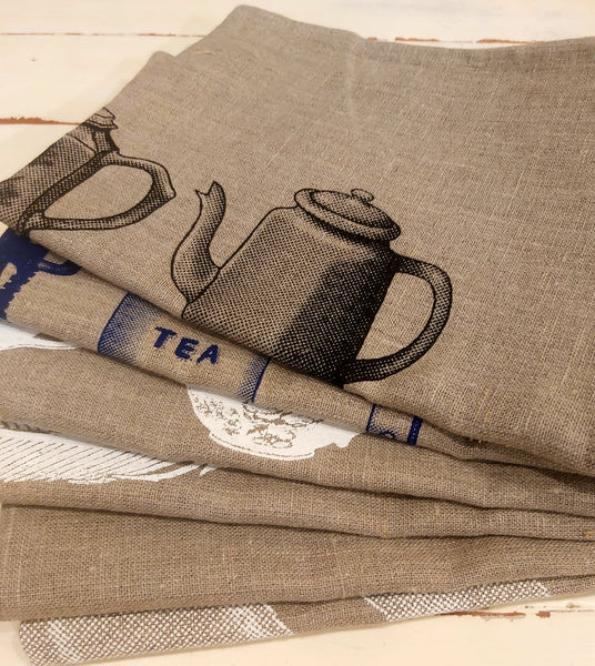 Tea Towel - Linen - Tea Pots