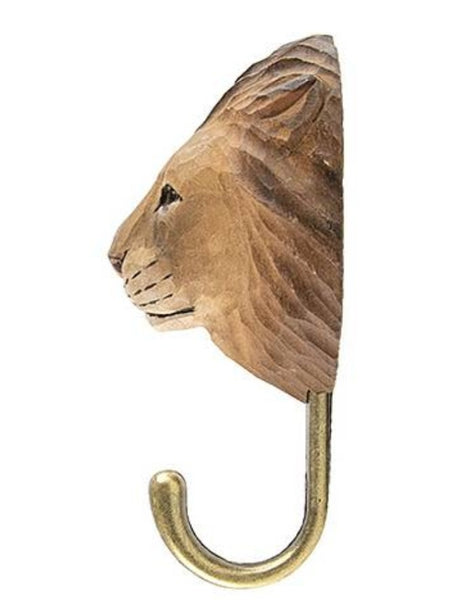 Wooden Lion Hook