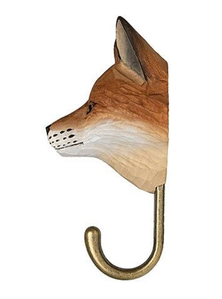Wooden Red Fox Hook
