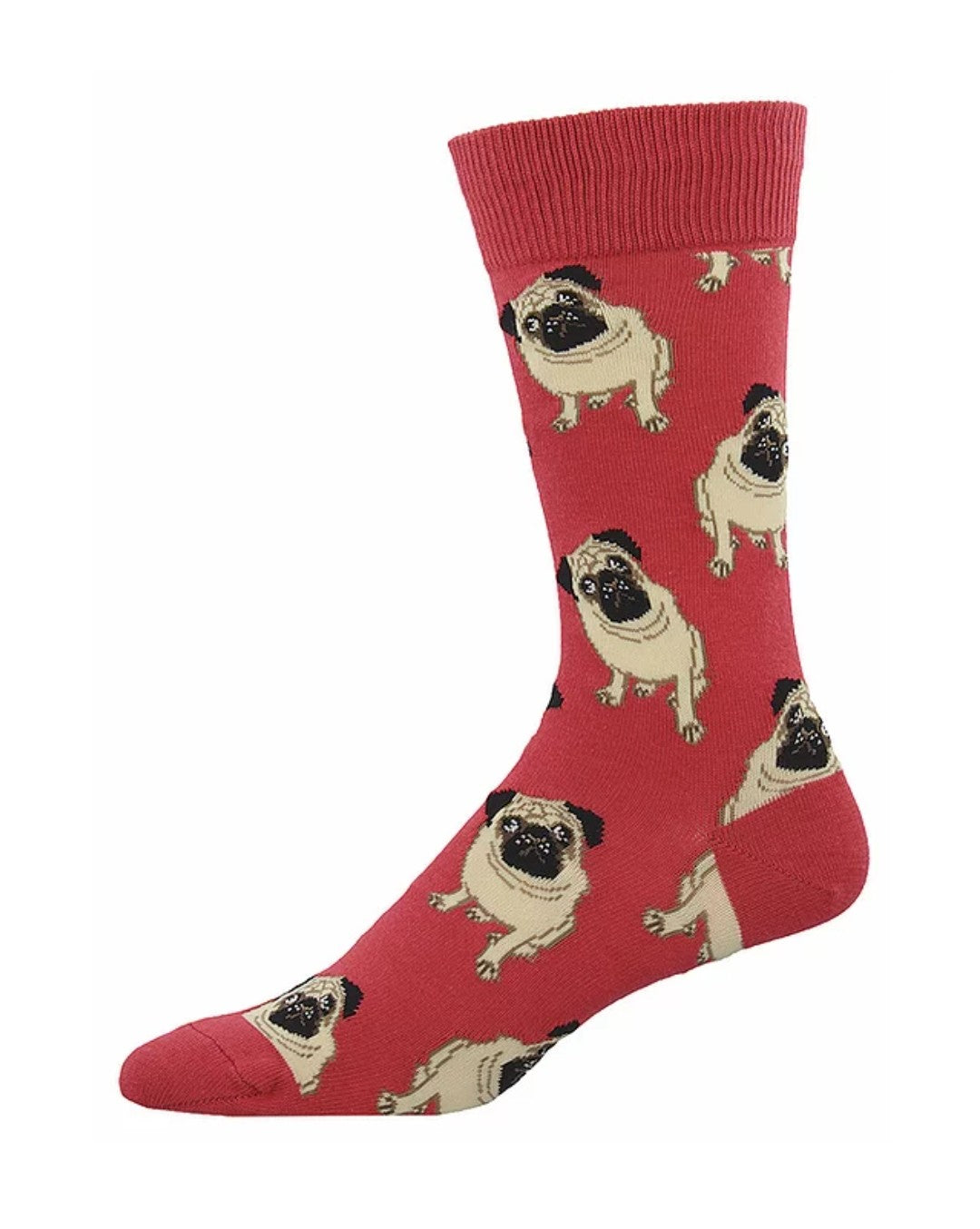 Socks - Mens - Pugs - Red