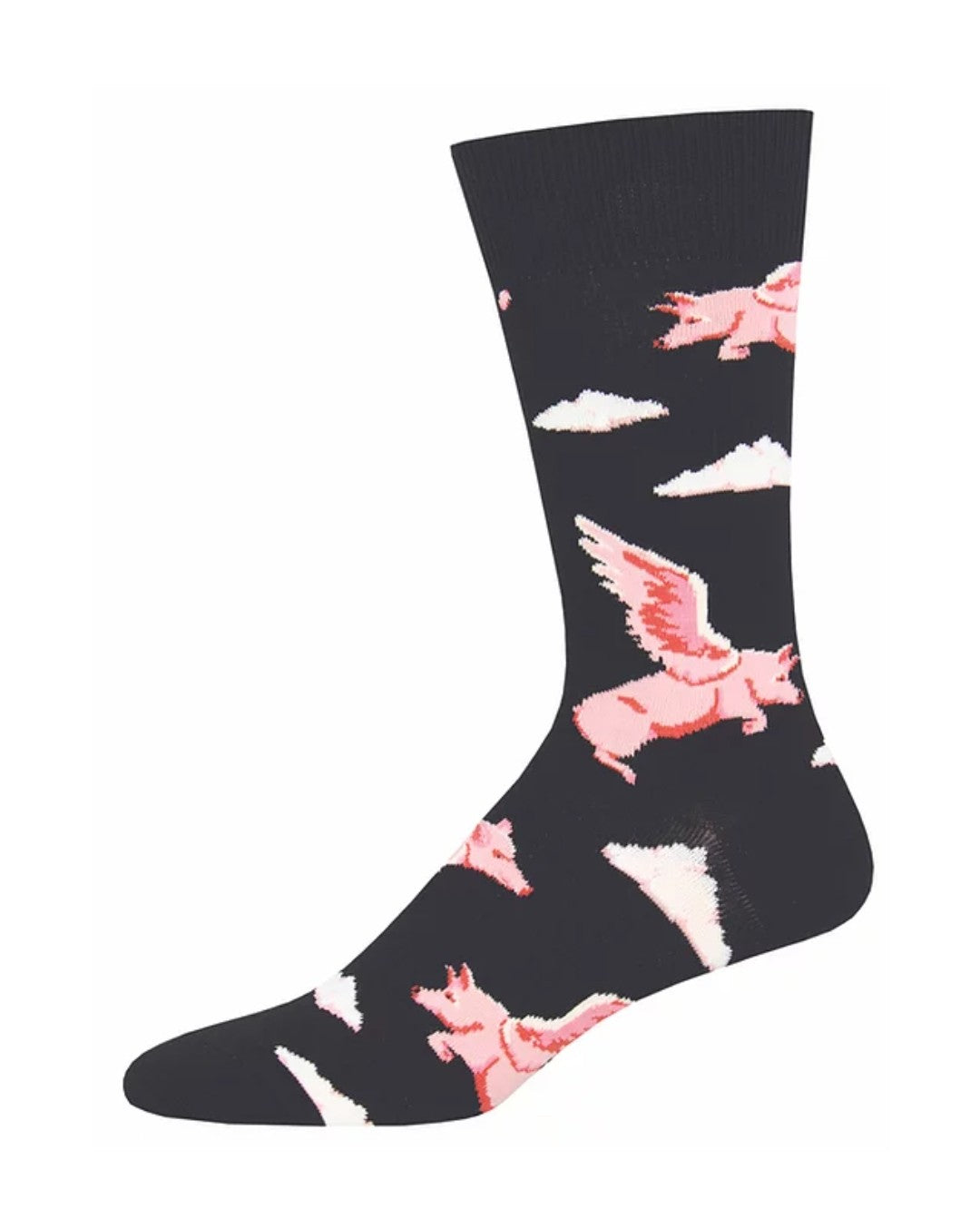 Socks - Mens - Flying Pig - Black