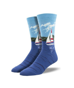 Socks - Mens - Sailing by - Blue