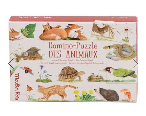Moulin Roty - Domino Puzzle - Dex Animaux