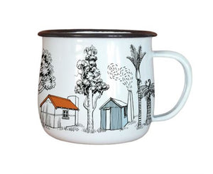 Tanya Wolfkamp - Enamel Cup - Back huts