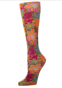 CS - Couture Trouser Socks - Bright Flower Power
