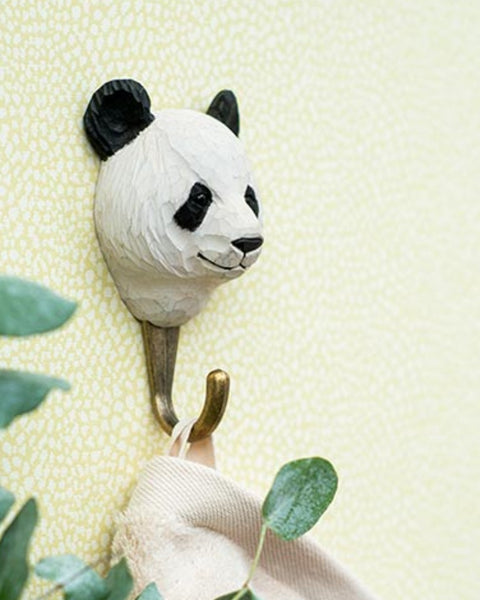 Wooden Animal Hook - Panda