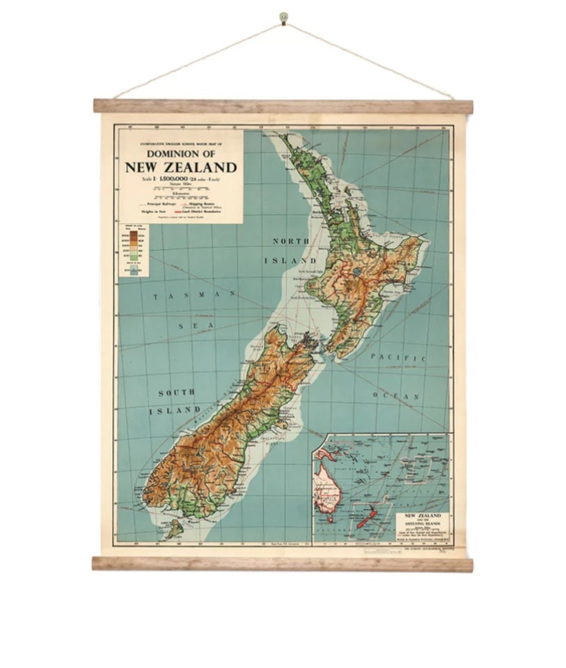 100% NZ - Dominion Map of NZ - Small